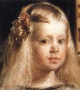 Diego Velazquez Las Meninas.Ausschnitt:Kopf der Infantin Germany oil painting artist